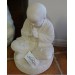 White Shaolin  Lime Stone Buddha Statue (40 cm) 