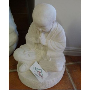 Balinese Limestone Praying  Buddha Statue (40 cm) 