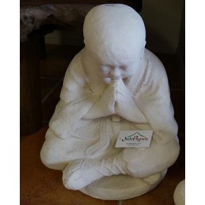 Balinese Limestone Praying Buddha Statue  ( 50 cm)