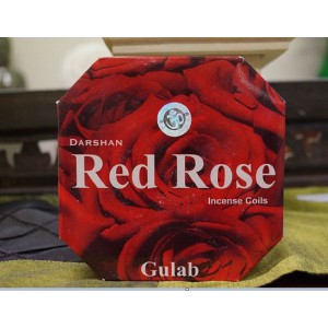 Darshan- Red Rose Incense Coils