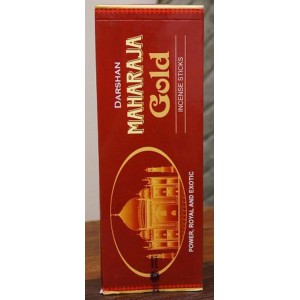 Darshan - Maharaja Gold Incense Sticks - 120 Sticks (6 Packs of 20 sticks)
