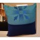 Blue Two Toned Cushion 
