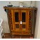 Boat Teak Glass Cabinet with Drawer 