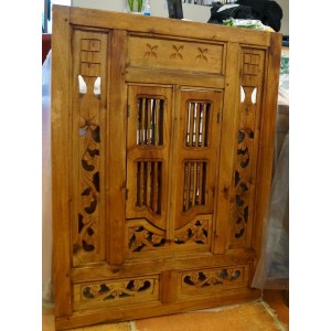 Small  Brown Prison Mirror