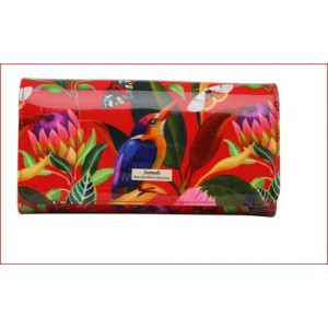 Serenade - Wildflower  RFID Patent Leather Wallet